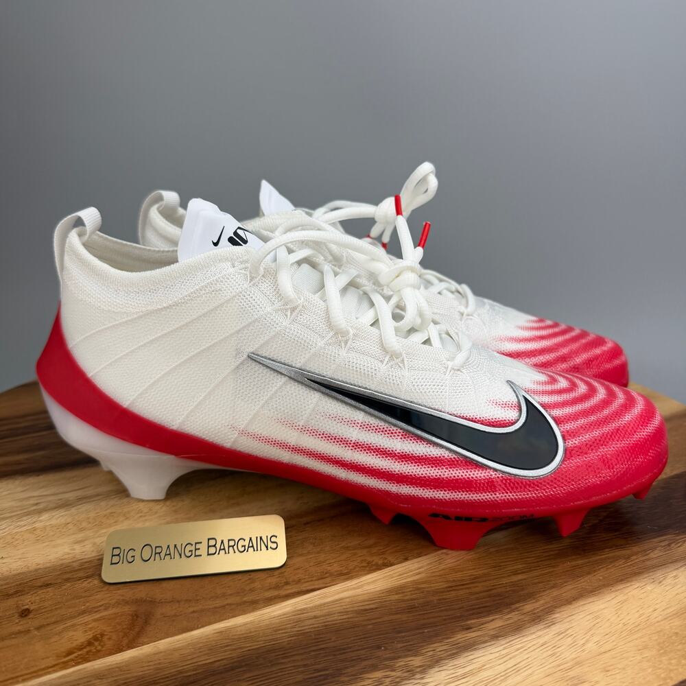 Nike Zoom Vapor Elite 1 Football Cleats White Red Men's 11 New FB3288-102
